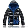 Giacche da uomo invernali Cappotto caldo Piumino sportivo Parka Cappotto da uomo Tinta unita