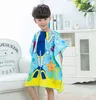 2019 Bath Towel Blanket Micro Fiber Material Kid Cartoon Print Hooded Cloak Swimming Beach Towels Multi Style Optional Hot Sale TC181203