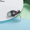 Donia bijoux bague de luxe mode oiseau cuivre micro-incrusté coloré zircon cadeau de designers créatifs européens et américains