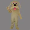 2019 Haute qualité chaude taille adulte mignon chien mascotte maquillage chiot chien personnalisé fantaisie costume kit mascotte thème déguisement carniva costume