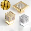 Real Gold or Chrome Czech Crystal Drawer Cabinet Knobs Wardrobe Door Handle Furniture Knobs Handles4735918