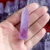 Naturalny Fioletowy Kryształ Kwarcowy Wieża Kwarc Purpurowy Kryształ Obelisk Wand Healing Crystal 5 CM 6cm 7cm