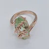 10pcs/lot Wholesale Holiday Gift Jewelry Horse eye Grass Green Topaz Gems Gold Plated Creative Dragonfly Ring USA Size 7 8