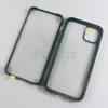 Full Body Sturdy Built-in Screen Tempered Glass TPU Slim Transparent Phone Cover for iphone 11 pro max xs xr 2 in 1 case