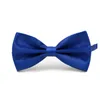 Gentleman Men Classic Satin Bowtie krawat na przyjęcie weselne Regulowana muszka w muszce czarny/biały/srebrny