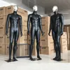 Mannequin für den ganzen Körper, Bekleidungsgeschäft, galvanisierte Gesichtspuppe, Schaufenster, Terrasse, Business, Freizeit, schwarzes Modell für Herren