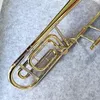 Professionale Bach Bb-F # Tune Trombone tenore nuovo ottone oro di arrivo Lacquer Giocare strumento musicale corno con il caso di trasporto