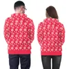 Mens New Red Christmas Hoodies 3D Santa Claus Trees Printed Hoodie Hip Hop Pullover Sweatshirt Homme Tops