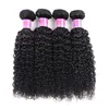 Brasilianska Virgin Human Hair Weaves Bundlar Kinkly Curly Obehandlat Hair Weft Extensions 8-28 tum Tillgänglig DHL Gratis Makeup Tillbehör