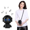 50pcs Newest Cute portable Robot Bluetooth Speaker Stereo Handsfree Noise Cancelling AUX TF MP3 Music Player Cell phone Call