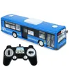 SY 2.4G RC Bus modèle jouet, interrupteur électrique portes avant et arrière, lumières LED sonores, klaxon de voiture, clignotants, cadeaux d'anniversaire de Noël pour enfants, 2-2