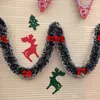 DIY Decorações de Natal Party Bar Tops Ribbon Flower Home Decoration for Christmas Snowflake Garland Arrenamentos de Natal 2m XD21272