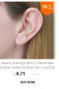 Polsino dell'orecchio Orecchini polsino fatti a mano Fascino dei gioielli Nessun orecchini a clip penetranti 14 Brincos personalizzabili riempiti d'oro per le donne