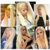 360 Lace Frontal Wig 613 Blonde Human Hair Lace Wigs With PrePlucked Hairline Thick 180 Density Lace Wigs6234433