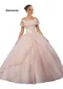 Borgogna Abiti Quinceanera Lungo Ball Gown Prom Dress Sweet 16 Abiti Pizzo Abiti 15 anos