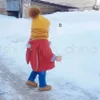 Kinderen gebreide beanie hoed kinderen elastische effen kleur winter warme skipap mode meisje zachte pompom bal hoed TTA1685