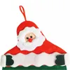 Julkalendrar Tyg Xmas Advent Countdown Kalender Rolig jul Santa Claus dekorationer Gratis frakt i lager