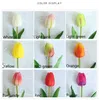 46cm longa 9 cores ramo tulipa flor artificial plutão látex buquê artificial buquê de toque real flores para flores decorativas flores grinaldas