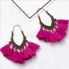 Estilo Boêmio Brincos Dangling Brincos Hollow Borla Dangle Chandeliers Fora Forma Fringing Brincho Brincos Jóias Para As Mulheres