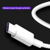 Câble de type C 5A Charge rapide Blanc Blanc Black USB C Câble pour Xiaomi Huawei P30 Pro Samsung S20 S9 S8 Téléphone mobile Tire de charge