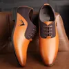 chaussures d'affaires hommes oxford en cuir robe marron chaussures de créateur hommes costume de mode chaussures zapatos hombre vestir chaussure classique homme sapatos