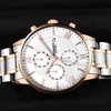 Mens Watches GUANQIN Top Brand Luxury Chronograph Clock Men Business Stainless Steel Waterproof Quartz Watch relogio masculino