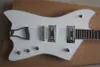 Factory Custom White Body 2 Pickups Elektrisk gitarr med krom Hårdvara, Rosewood Fingerboard, kan anpassas
