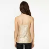 Sexy senza spalline Gilet con paillettes dorate 2022 Abiti casual con scollo a V slim Abiti da cocktail corti Abiti da ballo di moda Mini abiti da cerimonia per ragazze