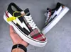 New Revenge x Storm Pop Old Skool Designer Cavnas Sneakers Donna Uomo Low Cut Skateboard Rosso Blu Bianco Nero Scarpe casual