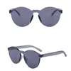 DHL Ship Colorful Fashion Sunglasses For Women And Men Rimless Goggles Thick Frame Metal Hinge Good Quality 9803