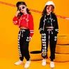 Ragazze Ragazzi Allentato Jazz Hip Hop Concorso di danza Costume Felpa con cappuccio Camicia Top Pantaloni Adolescenti Bambini Breakdance Performance Abbigliamento Abbigliamento Abbigliamento