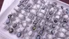 2020 Gorący Stop Sprzedaży Plated Srebrny Gemstone Męski Pierścień Modele Hybrydowe Mix Rozmiar Moda Ring Mix Style 50 sztuk / partia