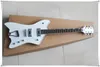 Factory Custom White Body 2 Pickups Elektrisk gitarr med krom Hårdvara, Rosewood Fingerboard, kan anpassas