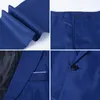 Traje de boda de hombres de lujo Traje de boda masculino Trajes de ajuste delgados para hombres Trajes de trabajo de trabajo informal de disfraces de disfraces (chaqueta+pantalones)