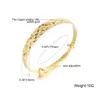 Manschett lyxiga riktiga guldpläterade armband för bröllop smycken tillbehör aldrig bleknar storlek justerbart armband
