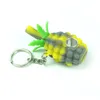 Meerdere kleuren draagbare ananas held mini hand pijp Pijpen booreiland bong Met Metalen Kom keychian8047434