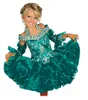 드레스 맞춤 제작 한 여자 아기 halter turquoise cupcake pageant 드레스 유아 글리츠 미니 짧은 생일 파티 가운 유아 미니 투투 드레