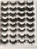 I più nuovi 44 stili 5D visone dei capelli 25 millimetri Ciglia finte lungo spesso sudicio Croce Eye Lashes estensione Eye attrezzi di trucco