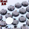 Micui 200pcs 14mm مستديرة من الكريستال المزيج اللون الغراء الأكريليكي راينستون غراء على Strass Crystals Stones No Hole for Jewelry Craf274i