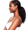 Grampo de cabelo Virgin 140g Cabelo Humano Rabo Brasileira Em Afro Kinky Curly Hairpieces cordão Rabo extensão para Mulheres Negras jet preto