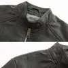 Läderjacka Vintage för Kvinnor Punk Motorcykel Coat Faux Pu Jacka Plus Storlek Ytterkläder Zipper Slim Lady Coats