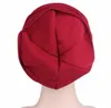 New Elastic Cotton Wrap Head Turban Hat Plain Color Women Warm Winter Hijab Bonnet Headscarf Inner Cap For Female Muslims 4999499