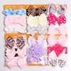 Bebés Meninas Headbands 3pcs set Infante recém-nascido Turban Knot bowknot Coelho Orelha Hairbands Acessórios de cabelo Headwrap Headwear Crianças Elastic Floral