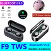 F9 TWS Bluetooth Mini 5.0 Earphone Wireless Headset Speaker 2 In 1 Headphone With 2000mAh Power Bank LED Display Charging Case