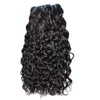 Capelli vergini peruviani visone 8A con estensioni di chiusura 3 pacchi Capelli brasiliani con onda d'acqua con chiusura in pizzo 4x4 Capelli umani Remy Wea5044993