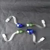 Accessoires de bangs en verre en papier, conduites d'eau bangs en verre hooakahs deux fonctions pour les plates-formes pétrolières bangs en verre