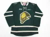 Custom Man 93 Mitch Marner 11 John Carlson18 Liam Foudy 93 Marner 61 John OHL London Knights Зеленый Белый Черный CCM Винтажные прошитые майки