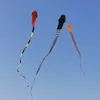 Snake Kite 40m 3D Kite Färgglada skelett Lång svans Lätt att flyga strand drakar utomhussport Play1065776