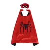 Cape de costume de super-héros double face pour enfants de 27 pouces avec ensemble de masques 13 options Cosplay de qualité supérieure Halloween Noël enfant Cadeaux de fête d'anniversaire en satin