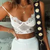 Hot Sexy Women Tank Top Bra Summer 2019 Fashion Sheer Lace Floral Bralette Reggiseni Ragazze Strappy Lingerie Reggiseno intimo Reggiseno dolce